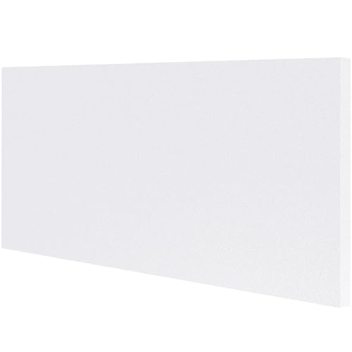 HDPE Plastic Sheet 1/2 Inch Thick 6" x 12", High Density Polyethylene Solid Board with Different Surfaces (Textured Front & Smooth Back), 0.5" Thick DIY Machining Panels for Home, Crafts (White) - size: 6x12"