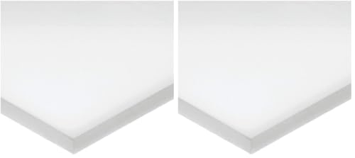 USA Sealing BULK-PS-PE-151 HDPE Plastic Bar, 1/2" Height, 2" Width, 12" Length (Pack of 2) - size: 1/2"T x 2"W x 12"L (Pack of 2)