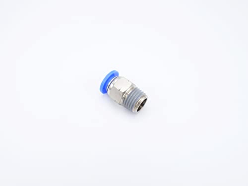 Push to Connect Fitting 5/16" Tube OD x 1/4" MNPT, Male Straight - size: 1/4" MNPT - 5/16" OD
