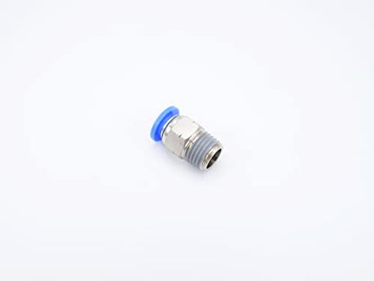 Push to Connect Fitting 5/16" Tube OD x 1/4" MNPT, Male Straight - size: 1/4" MNPT - 5/16" OD