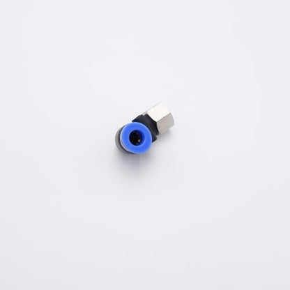 Push to Connect Fitting 1/4" Tube OD x 1/8" FMNPT, Female Elbow - size: 1/8" FMNPT - 1/4" OD