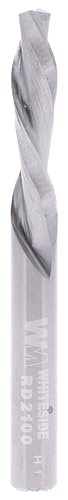 Whiteside RD2100 Spiral Downcut Straight Router Bit: 1/4 Inch Cutting Diameter, 1/4 Inch Shank, 1 Inch Cutting Length