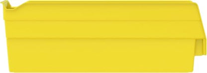 Akro-Mils 30110 Heavy Duty Plastic Shelf Bins, 12"x 3"x 4", Yellow, 24-Pack - color: Yellow