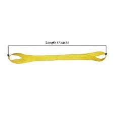 4" x 12' Nylon Industrial Lift Web Sling Synthetic Strap Eye & Eye 3 PLY Heavy Duty Vertical 16,000 LBS Choker 12,800 LBS Basket: 32,000 LBS - color: 4’’ 3Ply Nylon Eye, size: 12’