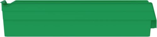 Akro-Mils 30128 Heavy Duty Plastic Shelf Bins, 18"x 4"x 4", Green, 12-Pack - color: Green