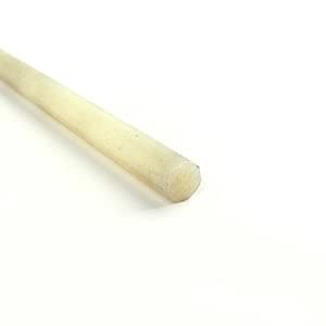 Plastic Round Bar, Nylon, Natural, 0.09375" Diameter, 12" Length, OnlineMetals - size: 0.09375" dia, style: 12" length