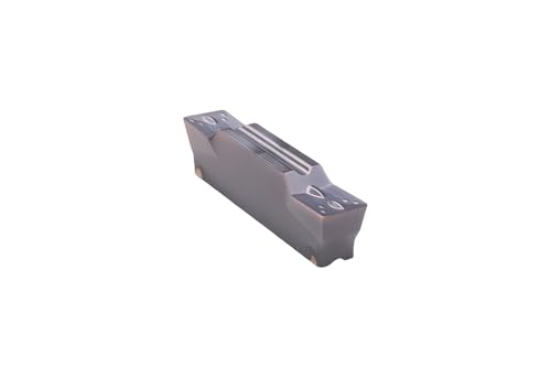 DLTOOLS Industrial MGMN400 PVD Coated(Black&Grey) CNC Grooving Carbide Inserts Cutting Tools for Steel,10pcs - size: DL-MGMN400, style: PVD Coated(black&grey)