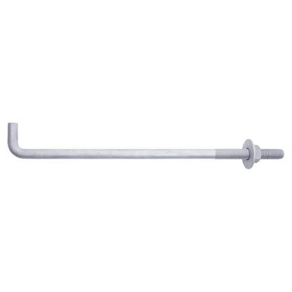 1/2" x 18" Concrete Anchor Bolts (10 Pack) L Shaped, Hot-Dip Galvanized - size: 1/2"x18" (10 PCS)