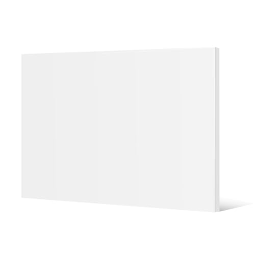 HDPE Sheet 1/2" Thick - 12"x24" HDPE Plastic Sheet, White Plastic Sheet for Crafts, DIY Projects, and Industrial Use - size: 12" x 24"