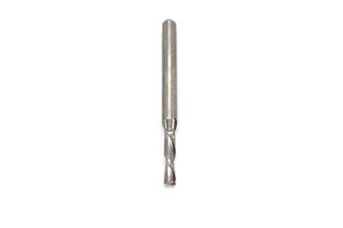 TMAX 3/32" Carbide Downcut Inlay Router Bit CNC End Mill, 1/8" Shank - size: 3/32"