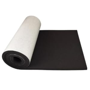 XCEL Marine Foam Roll with Self Adhesive - Black, 60" x 8" x 1/2" Closed Cell Foam Rubber Water Resistant Padding Sheet - Home, Marine, Garage, Automotive, Crafts & Cosplay (Black, 60" x 8" x 1/2") - color: Black, size: 60" x 8" x 1/2"