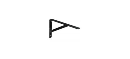 Black HD Steel Shelf Bracket, 19-1/2" Deep x 13" High