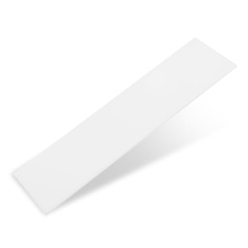 Hdpe Sheet 1/8 Inch Thick, 3" x 12" High Density Polyethylene Board, Thick Plastic Sheet for Craft, Plastic Cutting Board, Heavy Duty Industry - size: 3" X 12", style: 1/8" Thick