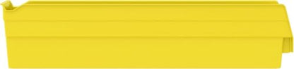 Akro-Mils 30128 Heavy Duty Plastic Shelf Bins, 18"x 4"x 4", Yellow, 12-Pack - color: Yellow