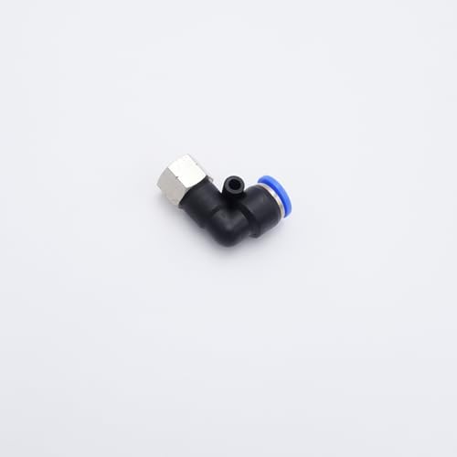Push to Connect Fitting 1/4" Tube OD x 1/8" FMNPT, Female Elbow - size: 1/8" FMNPT - 1/4" OD