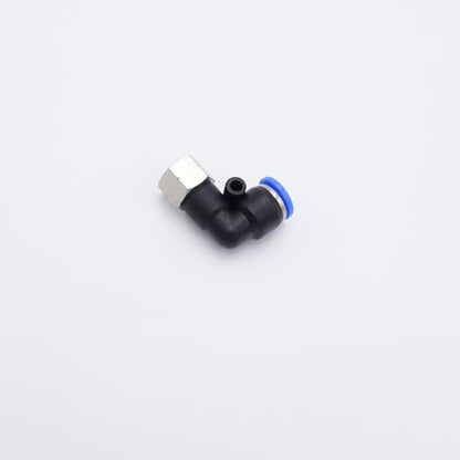 Push to Connect Fitting 1/4" Tube OD x 1/8" FMNPT, Female Elbow - size: 1/8" FMNPT - 1/4" OD