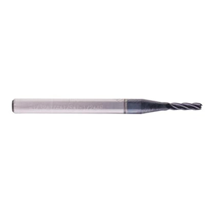 4 Flute Solid Carbide Ball Nose End Mill Set(5Pcs, 1/16"), AlTiN Coated - size: 1/16"