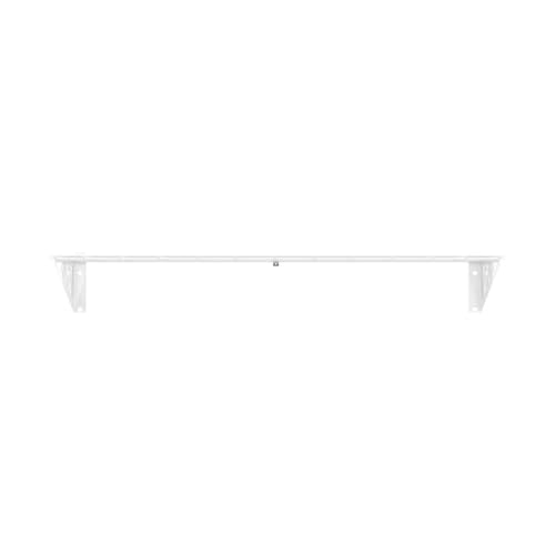SafeRacks Steel Garage Wall Shelves 2-Pk w/Hooks, 300lb, White (12x36) - color: White, size: 12"x36" (2-Pack)