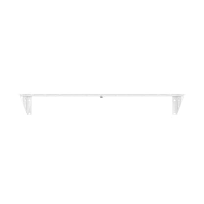 SafeRacks Steel Garage Wall Shelves 2-Pk w/Hooks, 300lb, White (12x36) - color: White, size: 12"x36" (2-Pack)