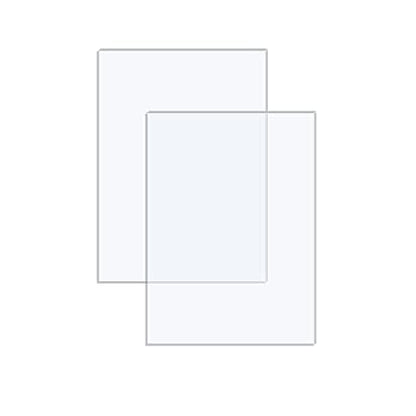 2 Pack 8x10 1/8" Clear Plexiglass Sheets for Glass Replacement - size: 8 x 10"