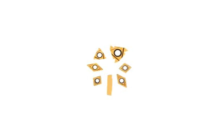 14 Pcs Turning Inserts for 3/8'' 10mm Turning Grooving Threading Boring Carbide Inserts Carbide Turning Tool - style: Inserts replacement 3/8'' 10mm