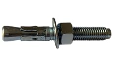 3/8"-16 x 3-3/4" Wedge Anchors, Nut & Washer Included, Zinc, 50 Pack