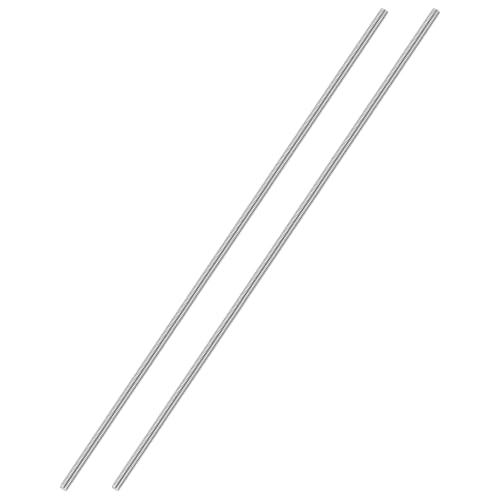 M2-0.4 Fully Threaded Rod 300mm Length Coarse Thread 2Pcs - size: M2-0.4 300mm