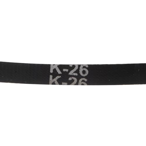uxcell 2pcs K26 Rubber V Belt, K Section V-Belt 26" Outside Circumference x 0.315" Width x 0.236" Thick, Industrial Power Transmission Belt - size: K26