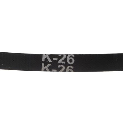 uxcell 2pcs K26 Rubber V Belt, K Section V-Belt 26" Outside Circumference x 0.315" Width x 0.236" Thick, Industrial Power Transmission Belt - size: K26