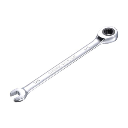 uxcell 1/4 Inch Ratcheting Combination Wrench SAE 72 Teeth 12 Point - size: 1/4"