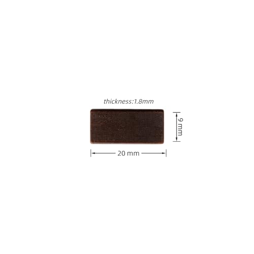 Replacement Vanes for 5-Inch Air Orbital Sanders, Pneumatic Dual Action Sander Rotor Blades, High-Stability Composite Blades for Random Orbit Sanding Tools (Dark Brown) - color: Dark Brown