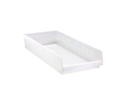 Quantum Storage Systems QSB116CL Clear View Economy Shelf Bin 6 Pack