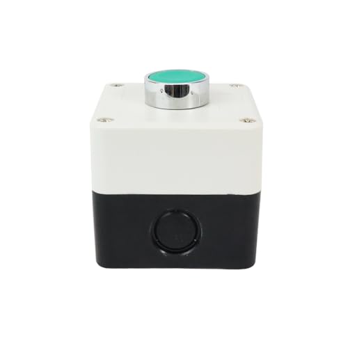 ATO Momentary Push Button Switch Station Box, 1 NO+1NC, ABS One Push Button Control Switch