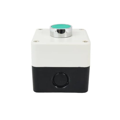 ATO Momentary Push Button Switch Station Box, 1 NO+1NC, ABS One Push Button Control Switch