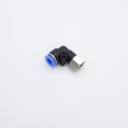 Push to Connect Fitting 1/4" Tube OD x 1/8" FMNPT, Female Elbow - size: 1/8" FMNPT - 1/4" OD