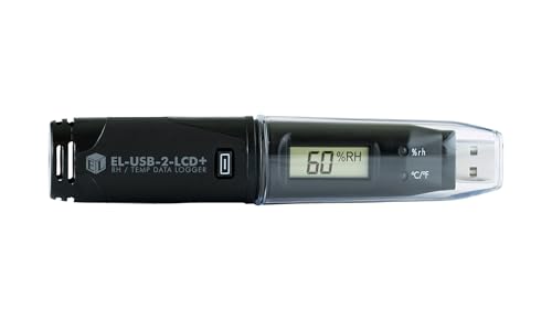 Lascar Electronics EL-USB-2-LCD+ High Accuracy Humidity Temperature and Dew Point Data Logger with LCD