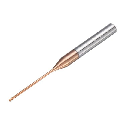 Carbide End Mill 1mm Dia 20mm Cut L 50mm L 4mm Shank 4 Flute - size: 1mm Dia - 20mm CL - 50mm L - 4mm Shank