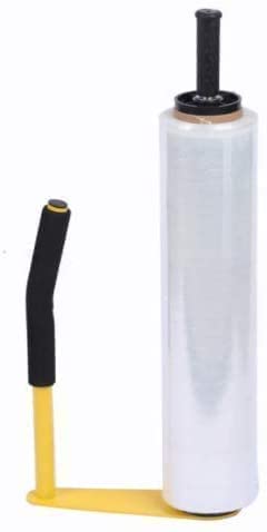 Pallet Stretch Film Packing Machine Shrink Wrap Dispenser Holder for 18 inch and 20 inch, Yellow