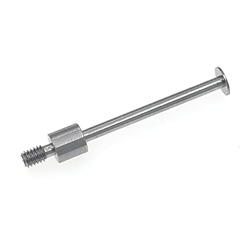SUXING Flat Contact Points for Dial Indicator Depth 0.4mm Thickness 5mm Diameter 4-48 UNF Thread (4-48UNF D5L30) - size: 4-48UNF D5L30