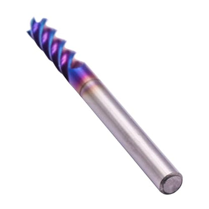 4 Flute Tungsten Carbide Square End Mill(5Pcs, 3/16"), TiAlsiN Nano Coated
