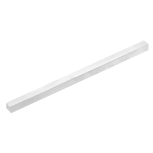 MECCANIXITY Square Aluminum Flat Bar, 5/8" (16mm) Thick x 5/8" (16mm) Width x 13" (330.2mm) Long 6063 Aluminum Flat Plate Solid New Mill Stock Silver for Industrial Building - size: 5/8" x 5/8" x 13"