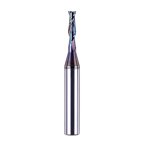 SpeTool 1/8 Inch Upcut CNC Router Bits 1/4 Inch Shank with Extra Long Life Coating,1/2 Inch Cutting Length 2 Inch OVL Solide Carbide End Mill Slot Woodworking Carving Tool - size: 1/8" Dia - 1/2" CL -1/4" Shank, style: UP CUT