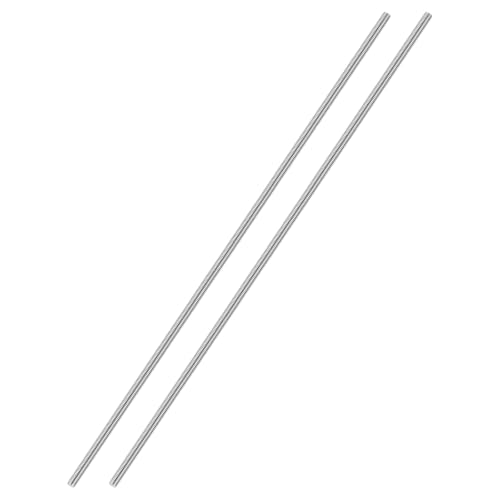 M2.5-0.45 Fully Threaded Rod 300mm Length Coarse Thread 2Pcs - size: M2.5-0.45 300mm