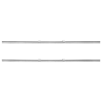 VEVOR Linear Rail, 2 PCS SBR 20-2200mm, Linear Guideway Rail, and 4 PCS SBR20UU Square Type Carriage Bearing Blocks, Linear Guide Rails for Automated Machines Equipments and DIY CNC Routers