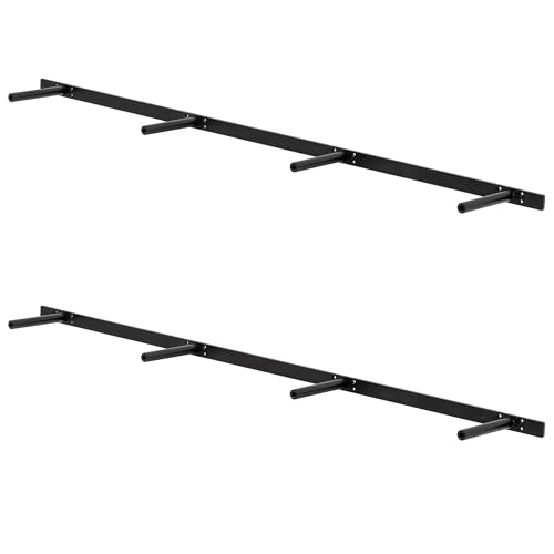 Floating Shelf Bracket ,Hidden Shelf Brackets (2 Pcs Additional Brackets 53 Inch -NO Kits), Matte Black - size: 53 Inch -2 Pcs Additional Brackets -NO KITS