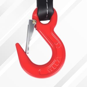 5Ft 6T Chain Sling for Lifting, 13220lbs 4 Legs with Grab Hooks & Adjusters, Polyester Rigging Straps for Engine Hoist & Security Towing