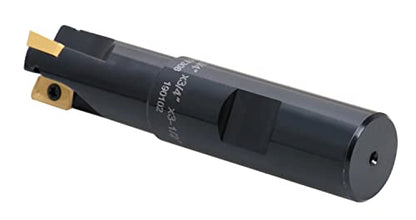 Accusize Industrial Tools 3/4" 90° Square Shoulder Indexable End Mill w/ 10 add'l APKT11T308 Inserts, 3/4" Shank, 3-1/2" OAL, 0.433" ap, 3 Flutes, APKT11T308, Carbide Inserts, 0056-0917+0056-1130 - size: 3/4" Cut, 3/4" Shk, 3 Fl, w/ 10 add'l inserts