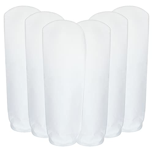 6 Pack Filter Socks 7 Inch Ring by 32 Inch Long 50 Micron Filter Bag, Felt Filter Socks for Aquarium, Industry, Chemical, Water Liquid Filter Bags