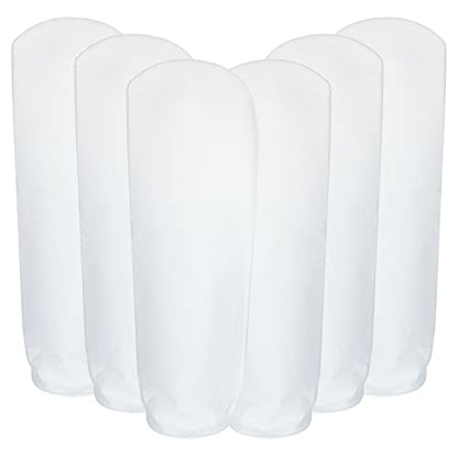 6 Pack Filter Socks 7 Inch Ring by 32 Inch Long 50 Micron Filter Bag, Felt Filter Socks for Aquarium, Industry, Chemical, Water Liquid Filter Bags