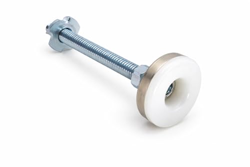 Tech Team #746 Furniture Leveling Feet – 3” Stem 5/16”-18 Thread Adjustable Glides with T-Nuts (Set of 4) – Heavy-Duty Levelers for Chairs, Tables, Cabinets & Work Benches